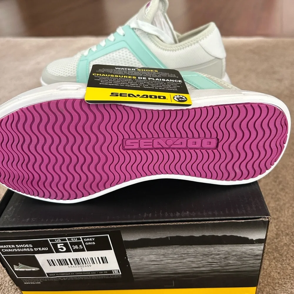 Sea-Doo Mint and White Water Shoes